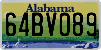 AL license plate 64BV089