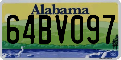 AL license plate 64BV097