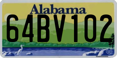 AL license plate 64BV102