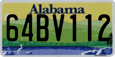 AL license plate 64BV112