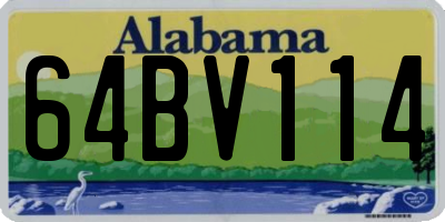 AL license plate 64BV114