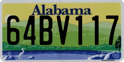 AL license plate 64BV117