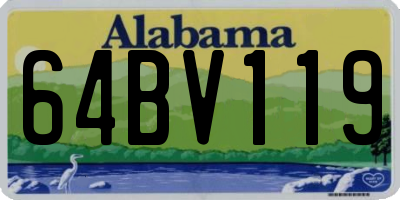 AL license plate 64BV119