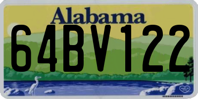 AL license plate 64BV122