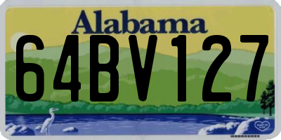 AL license plate 64BV127