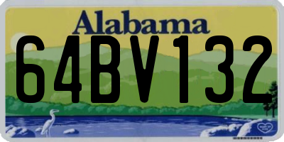 AL license plate 64BV132