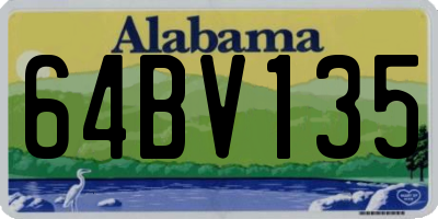 AL license plate 64BV135