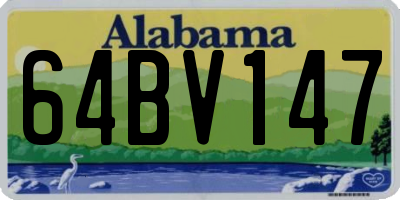 AL license plate 64BV147