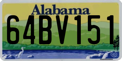 AL license plate 64BV151