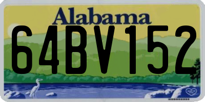 AL license plate 64BV152