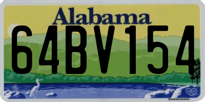 AL license plate 64BV154