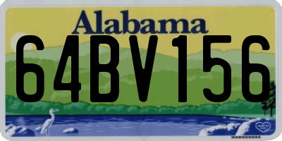AL license plate 64BV156
