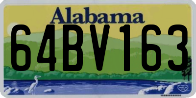 AL license plate 64BV163