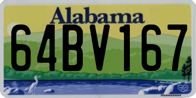 AL license plate 64BV167