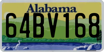 AL license plate 64BV168