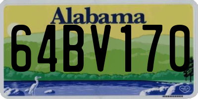 AL license plate 64BV170