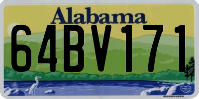 AL license plate 64BV171