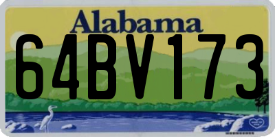 AL license plate 64BV173