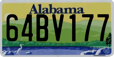 AL license plate 64BV177