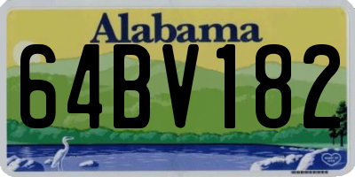 AL license plate 64BV182