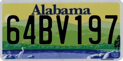 AL license plate 64BV197