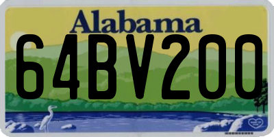 AL license plate 64BV200