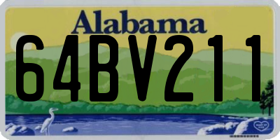 AL license plate 64BV211