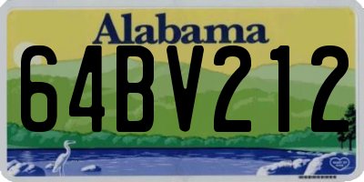 AL license plate 64BV212