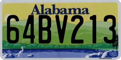 AL license plate 64BV213