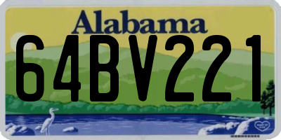 AL license plate 64BV221