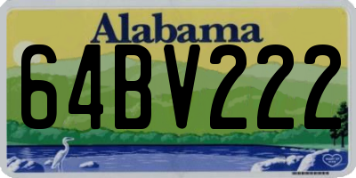 AL license plate 64BV222