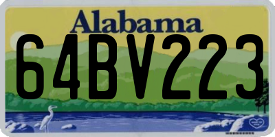 AL license plate 64BV223