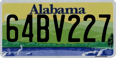 AL license plate 64BV227