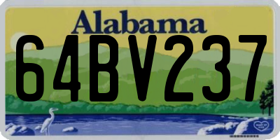 AL license plate 64BV237