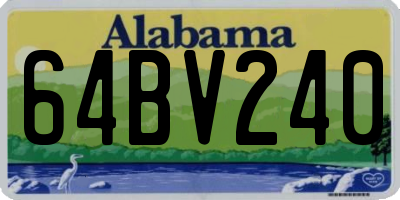 AL license plate 64BV240