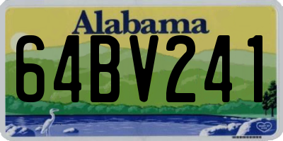 AL license plate 64BV241