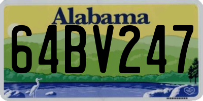 AL license plate 64BV247