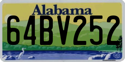 AL license plate 64BV252