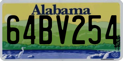 AL license plate 64BV254
