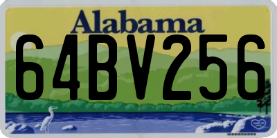 AL license plate 64BV256