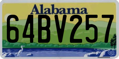 AL license plate 64BV257