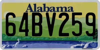 AL license plate 64BV259