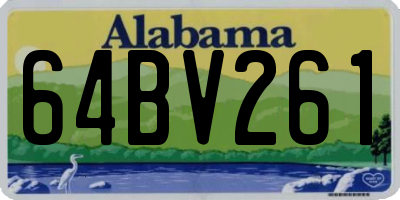 AL license plate 64BV261
