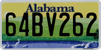 AL license plate 64BV262