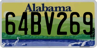 AL license plate 64BV269