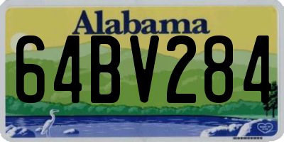 AL license plate 64BV284