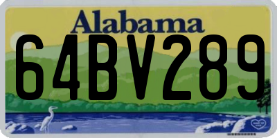 AL license plate 64BV289