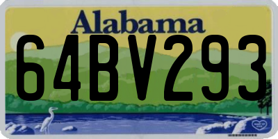 AL license plate 64BV293