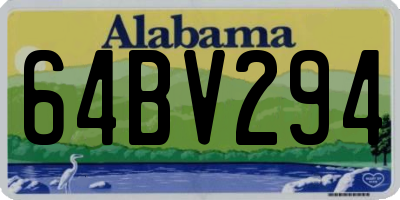 AL license plate 64BV294