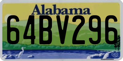 AL license plate 64BV296